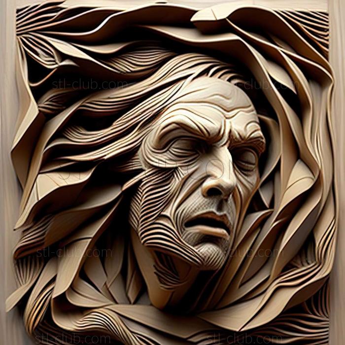 3D model Matthew Pratt American artist (STL)